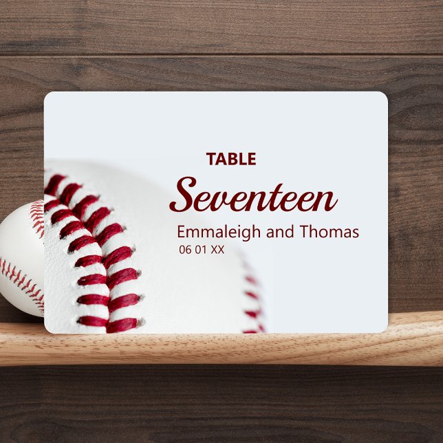 Numeração De Mesa Script de Tema Baseball (Criador carregado)