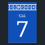 Numeração De Mesa Seashell Grid Beach WedOM Azul Branco<br><div class="desc">Um cartão de mesa giro para um casamento divertido! Mão fez arte para você! Perfeito para um casamento, chá de panela à beira-mar, festa de solteira, festa de noivado ou aniversário. TOTALMENTE PERSONALIZÁVEL! Clique em "Personalizar" acima para editar o texto. Clique em "editar usando a ferramenta design" para ajustar as...</div>