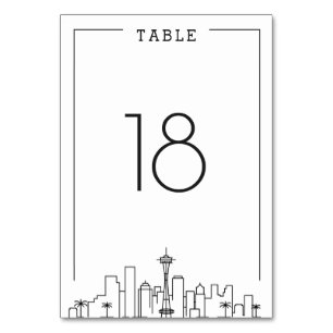 Numeração De Mesa Seattle, Ohio Wedding Número do quadro