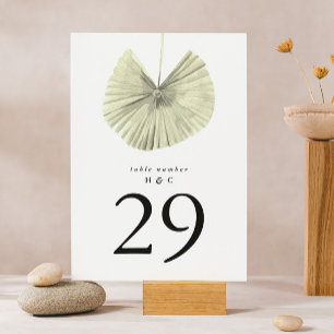 Numeração De Mesa Selva Branca de Grass Moderna