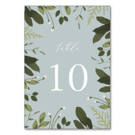 Numeração De Mesa Selvagem e Verde