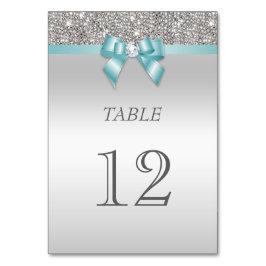 Numeração De Mesa Sequências Arcos de Prata Azul Teal