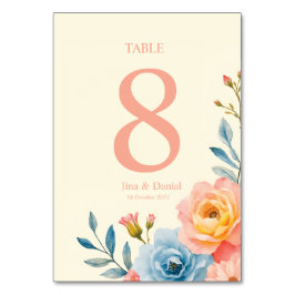 Numeração De Mesa Serenata no Jardim