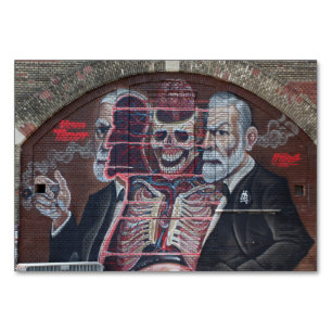 Numeração De Mesa Sigmund Freud Street Art