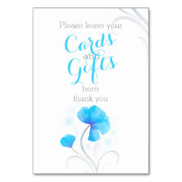 Numeração De Mesa Símbolo de mesa de presente de casamento azul de f