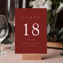 Simple Burgundy Wedding