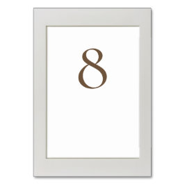 Numeração De Mesa Simples enquadrado