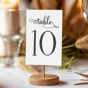 Numeração De Mesa Simples sinal de casamento - número da tabela 3.5x