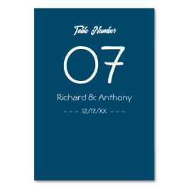 Numeração De Mesa Simplesmente Moderno, Casamento da Moda