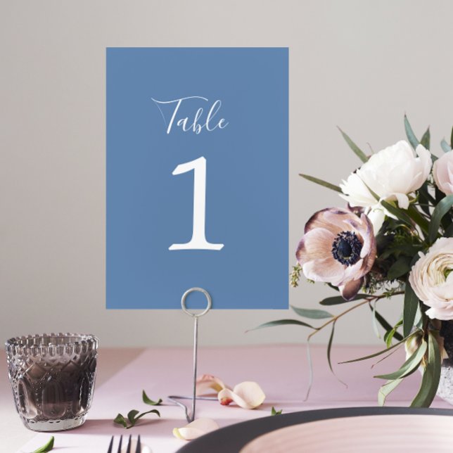 Numeração De Mesa Simplicidade Verdadeira 1 Casamento Denim Número d (Criador carregado)