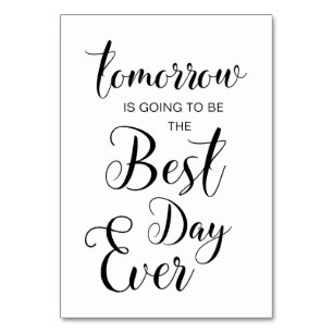 Numeração De Mesa Sinais de Janto de ensaio - amanhã será...