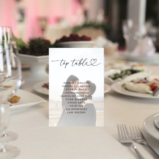 Numeração De Mesa Sinal de Casamento de Nomes de Gráficos de Sessão  (Criador carregado)