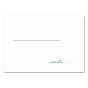 Numeração De Mesa Sinal de Mesa Minimalista Azul Sereno