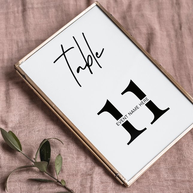 Numeração De Mesa Sinal de Número da Tabela de Recepção de Negócios  (Criador carregado)