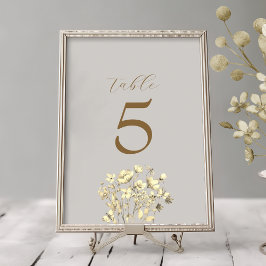 Numeração De Mesa Sinal de Número de Mesa de Casamento Boho Outono