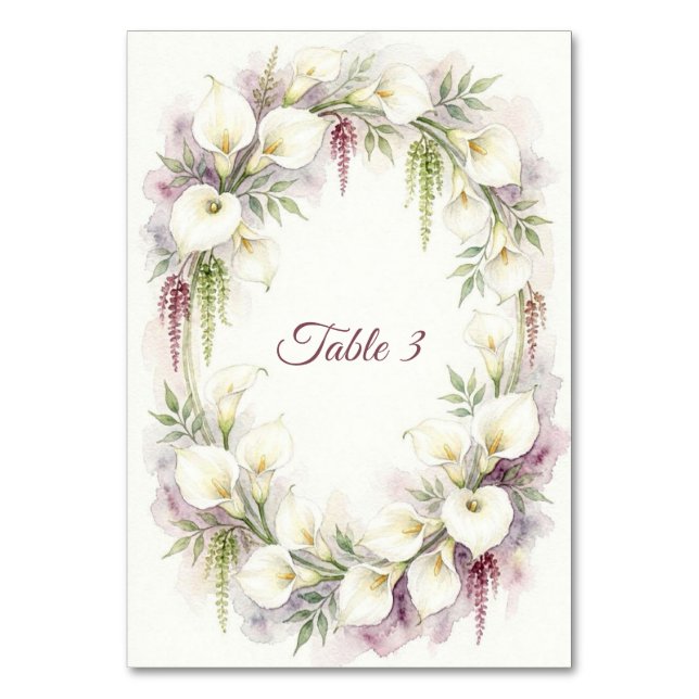 Numeração De Mesa Sinal de Número de Mesa de Casamento com Copos-de- (Frente)