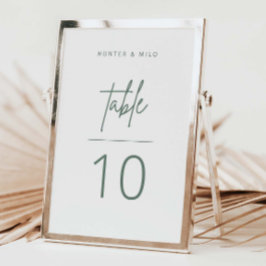 Numeração De Mesa Sinal de Recepção de casamento do Número de Tabela
