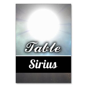 Numeração De Mesa Sirius