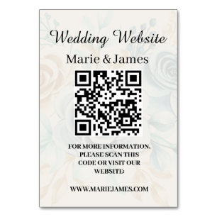 Numeração De Mesa Site de Casamento Adicionar Nome Código QR Foto Mi