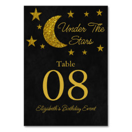 Numeração De Mesa Sob o Aniversário das Estrelas