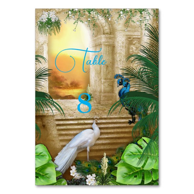 Numeração De Mesa Sonhos de Casamento do Templo Real do ouro (Frente)