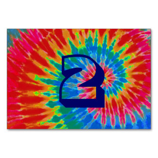 Numeração De Mesa Spiral Tie Dye Wedding