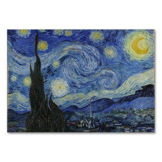 Numeração De Mesa Starry Night por Vincent Van Gogh