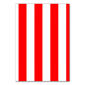 Numeração De Mesa Stripes - Branco e Vermelho