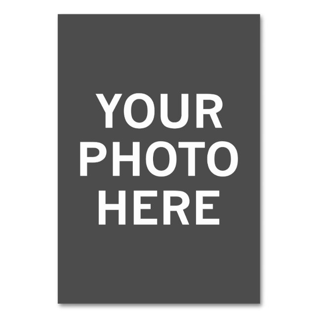 Numeração De Mesa Sua Foto Aqui (Frente)