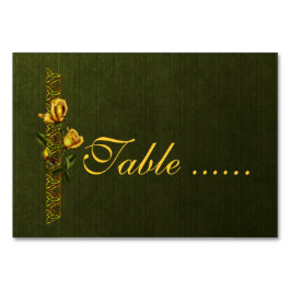 Numeração De Mesa Suíte ouro Rosa de Casamento