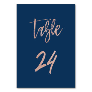 Numeração De Mesa Tabela de Casamento de Chic com marinho e Rosa Dou