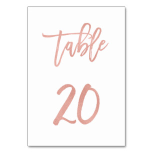 Numeração De Mesa Tabela de Casamento Dourado de Rosa de Fairytale M