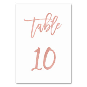 Numeração De Mesa Tabela de Casamento Dourado de Rosa de Fairytale M