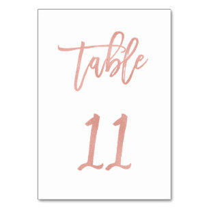 Numeração De Mesa Tabela de Casamento Dourado de Rosa de Fairytale M