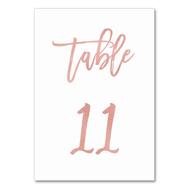 Numeração De Mesa Tabela de Casamento Dourado de Rosa de Fairytale M (Frente)