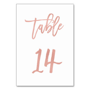 Numeração De Mesa Tabela de Casamento Dourado de Rosa de Fairytale M