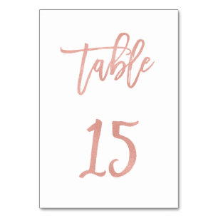 Numeração De Mesa Tabela de Casamento Dourado de Rosa de Fairytale M