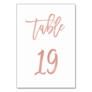 Numeração De Mesa Tabela de Casamento Dourado de Rosa de Fairytale M