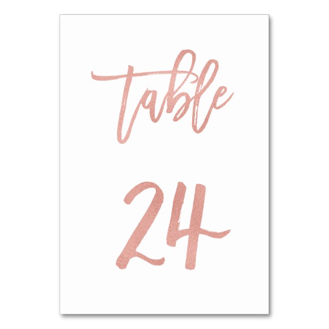 Numeração De Mesa Tabela de Casamento Dourado do Rosa de Fairytale M (Frente)