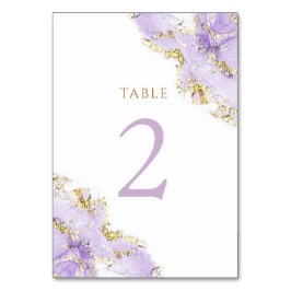 Numeração De Mesa Tabela de tinta de lavanda número 2