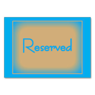 Numeração De Mesa Tabelas OceanoAzul/CafeauLaitHorizontal Reservado