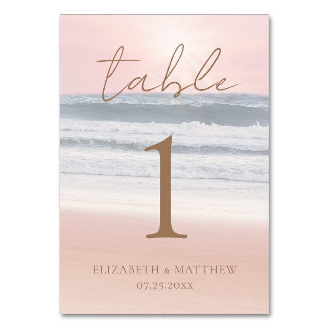 Numeração De Mesa Table Card (Frente)