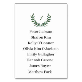 Numeração De Mesa Table Card