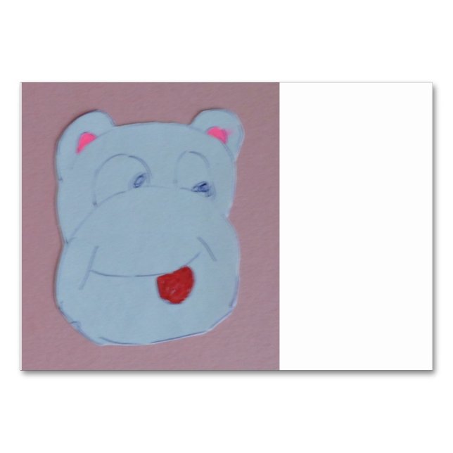 Numeração De Mesa Tablecard Horizontal Claire de 3,5" x 5" (Frente)