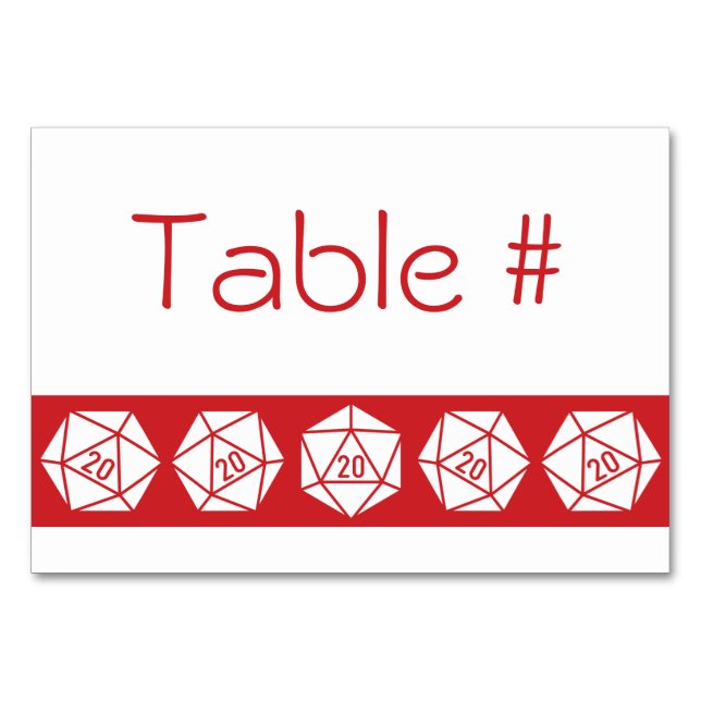 Numeração De Mesa Tabletop Chic na Placa de Mesa de Cereja (Frente)