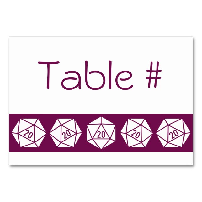 Numeração De Mesa Tabletop Chic na Placa de Mesa de Vinho (Frente)