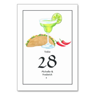Numeração De Mesa Tacos e Tequila