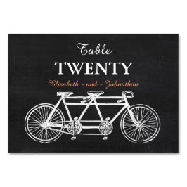 Numeração De Mesa Tandem Chalkboard Wedding