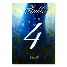 Numeração De Mesa Tema Celestial Love Night Sky