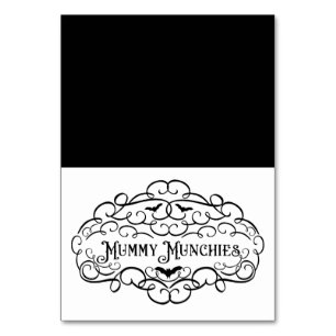 Numeração De Mesa Tenda de Comida Vintage de Halloween Monster Munch